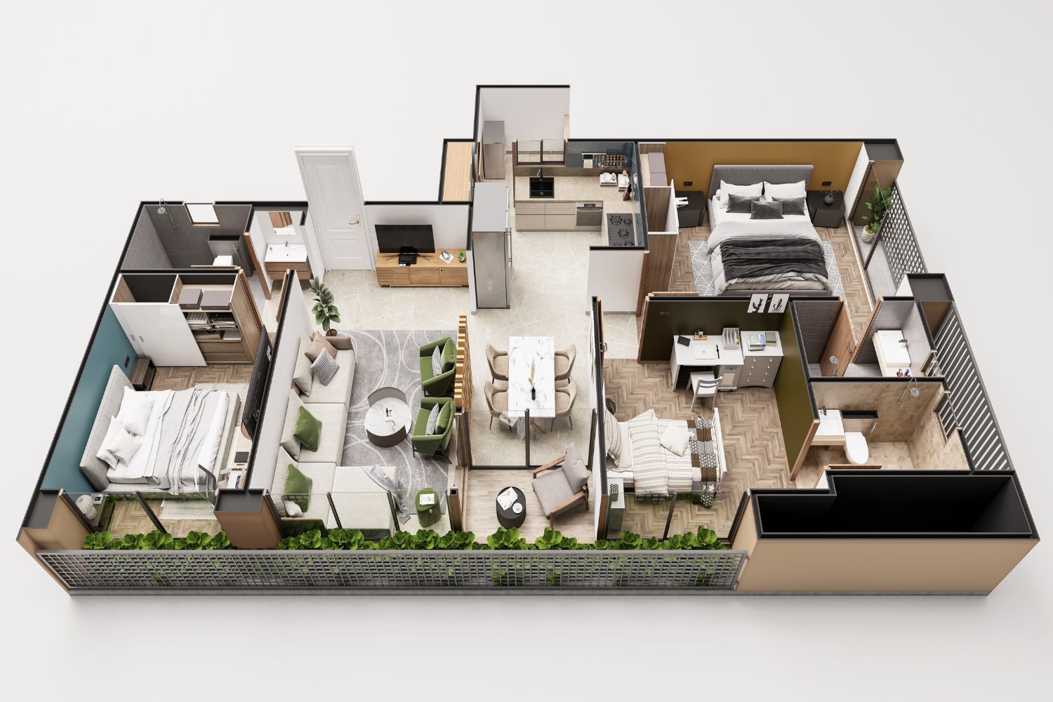 3D Floor Plan Rendering Services