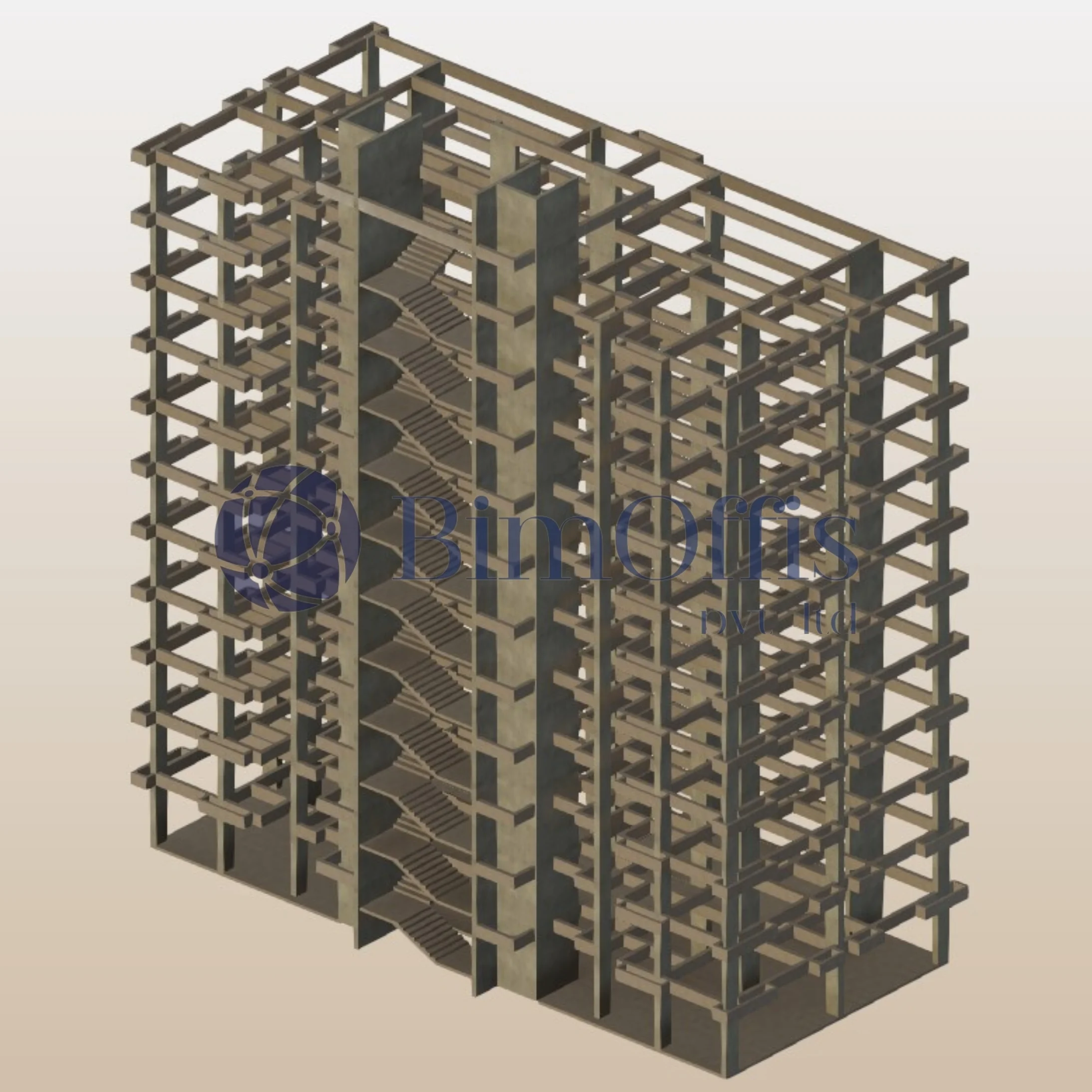 Building Structural Model 3D Structural Modeling Services for BIM Construction- BIMOffis