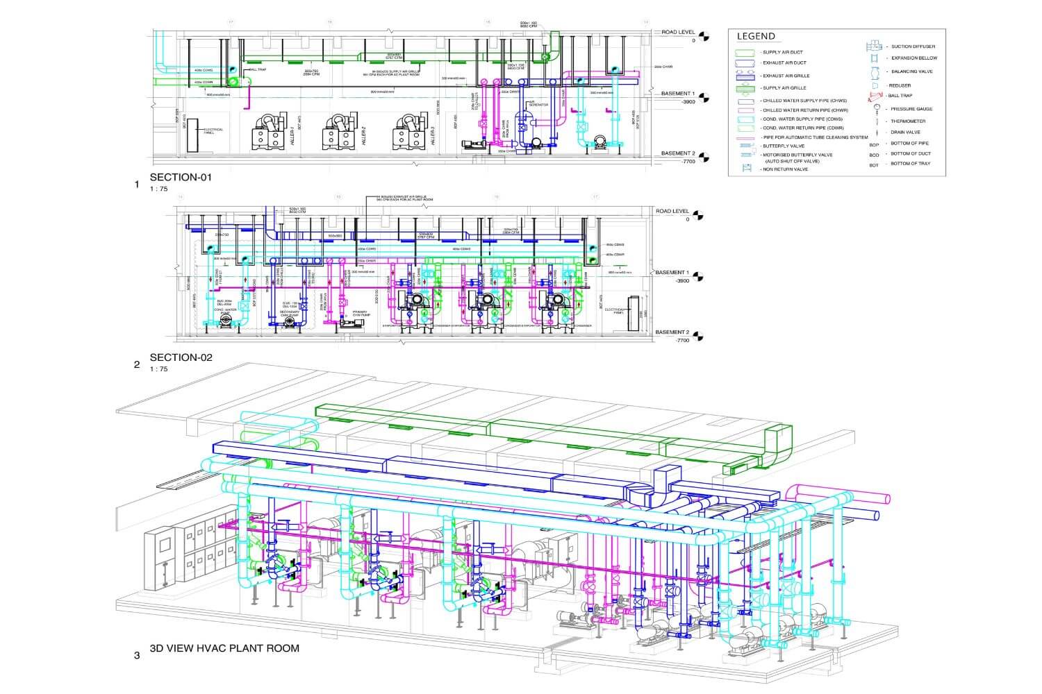 HVAC Duct Layout Drawing Services
