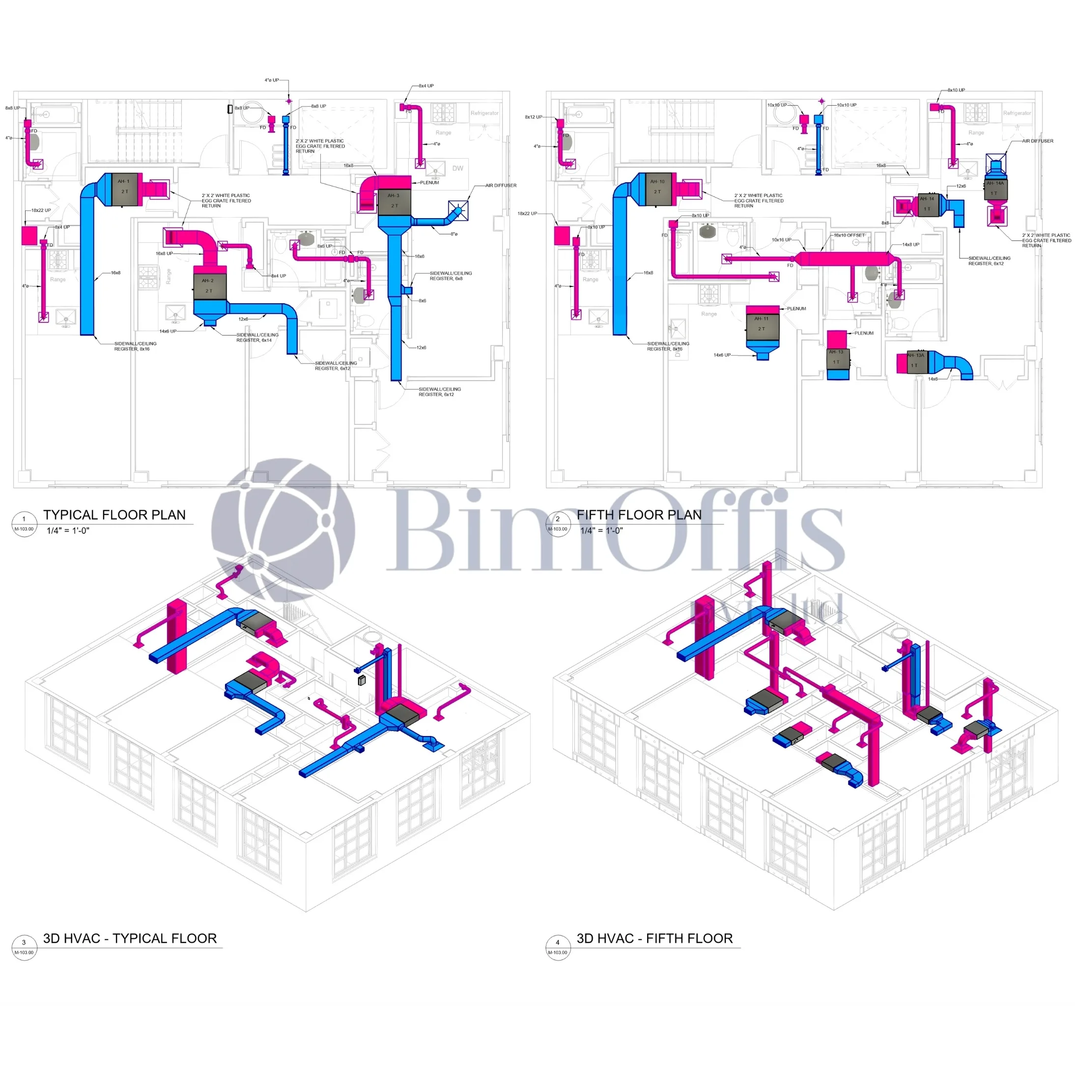 HVAC Duct Layout Drawing Services - BimOffis