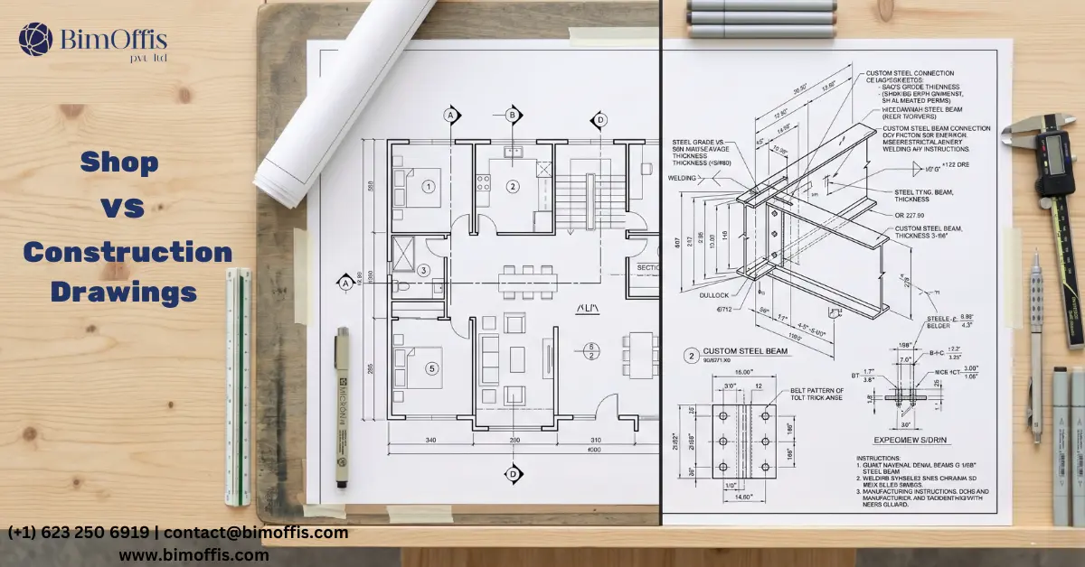 construction drawings vs shop drawings